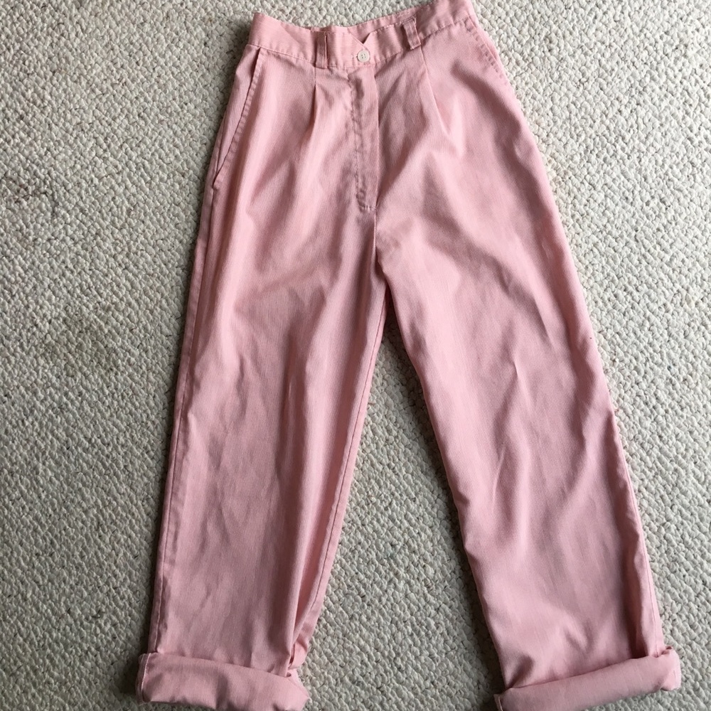 vintage high waisted pinkish pants